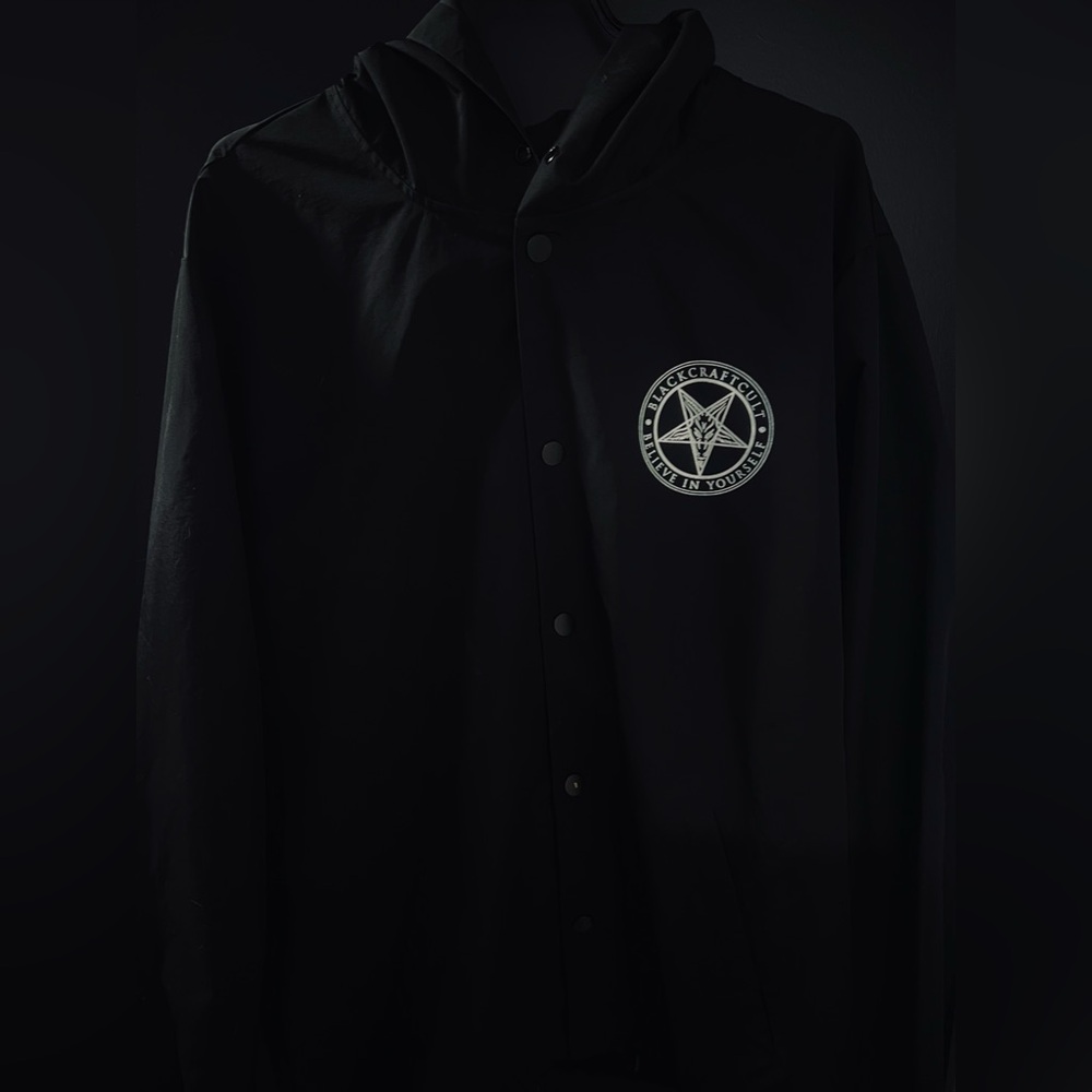 Black Craft Cult "Satanic motherf*cker" Windbreaker 
Size XL